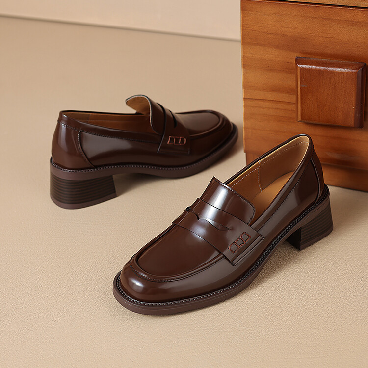 patent-leather-loafers-with-chunky-mid-heel Patent Leather Loafers with Chunky Mid Heel