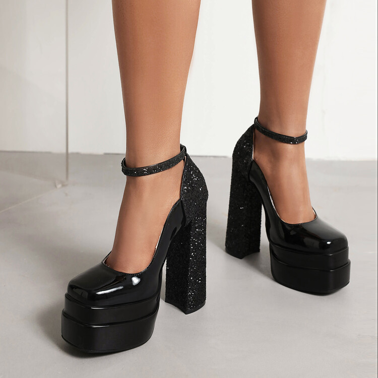 womens-fashion-flat-shoes-with-sequins-color-block-ankle-strap-square-toe_1 Women's Fashion Flat Shoes with Sequins Color Block Ankle Strap Square Toe