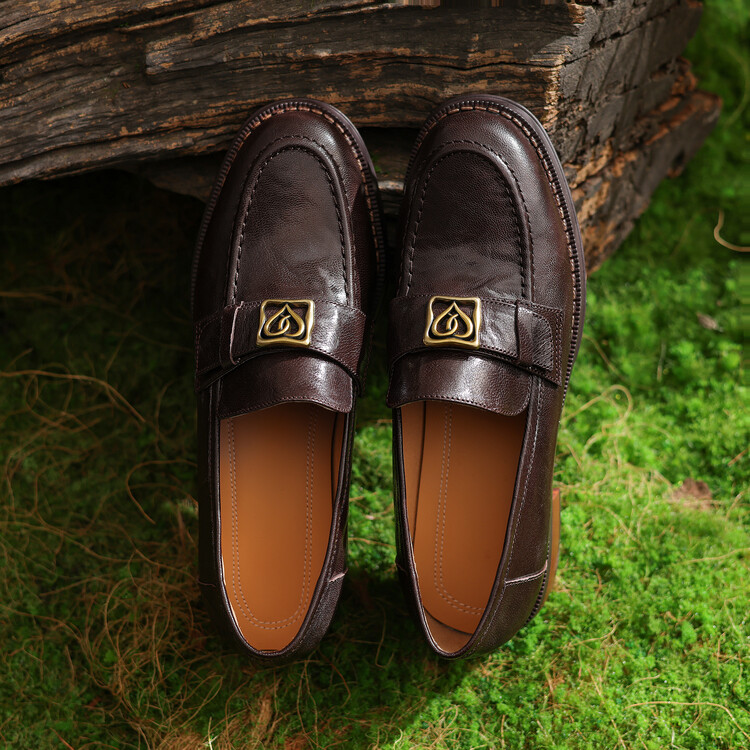 womens-leather-loafers-retro-chunky-platform-slip-on-shoes Women's Leather Loafers Retro Chunky Platform Slip-On Shoes