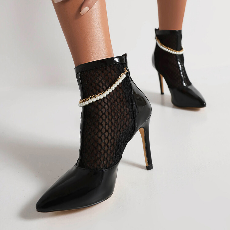 womens-pointed-toe-stiletto-heel-ankle-boots-with-pearl-mesh-chain-detail_2 Women's Pointed Toe Stiletto Heel Ankle Boots with Pearl Mesh Chain Detail