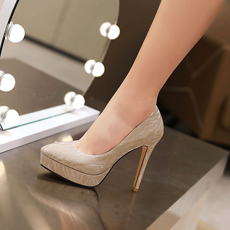 womens-pointed-toe-stiletto-high-heels-in-gold-or-silver Women's Pointed Toe Stiletto High Heels in Gold or Silver