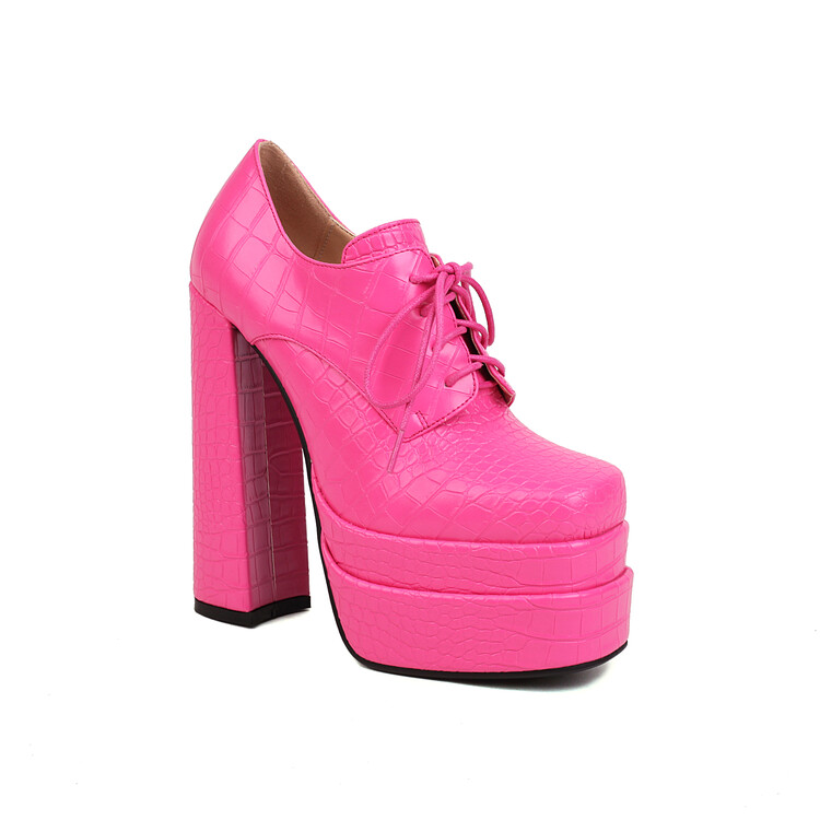 womens-square-toe-chunky-heel-platform-pumps-with-cross-strap_1 Women's Square Toe Chunky Heel Platform Pumps with Cross Strap