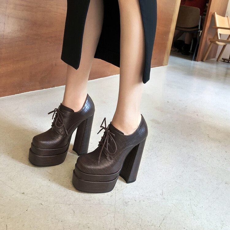 womens-square-toe-chunky-heel-platform-pumps-with-cross-strap_2 Women's Square Toe Chunky Heel Platform Pumps with Cross Strap
