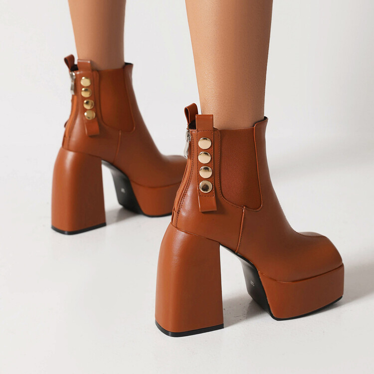 womens-square-toe-mid-calf-boots-with-studs-and-platform_4 Women's Square Toe Mid Calf Boots with Studs and Platform
