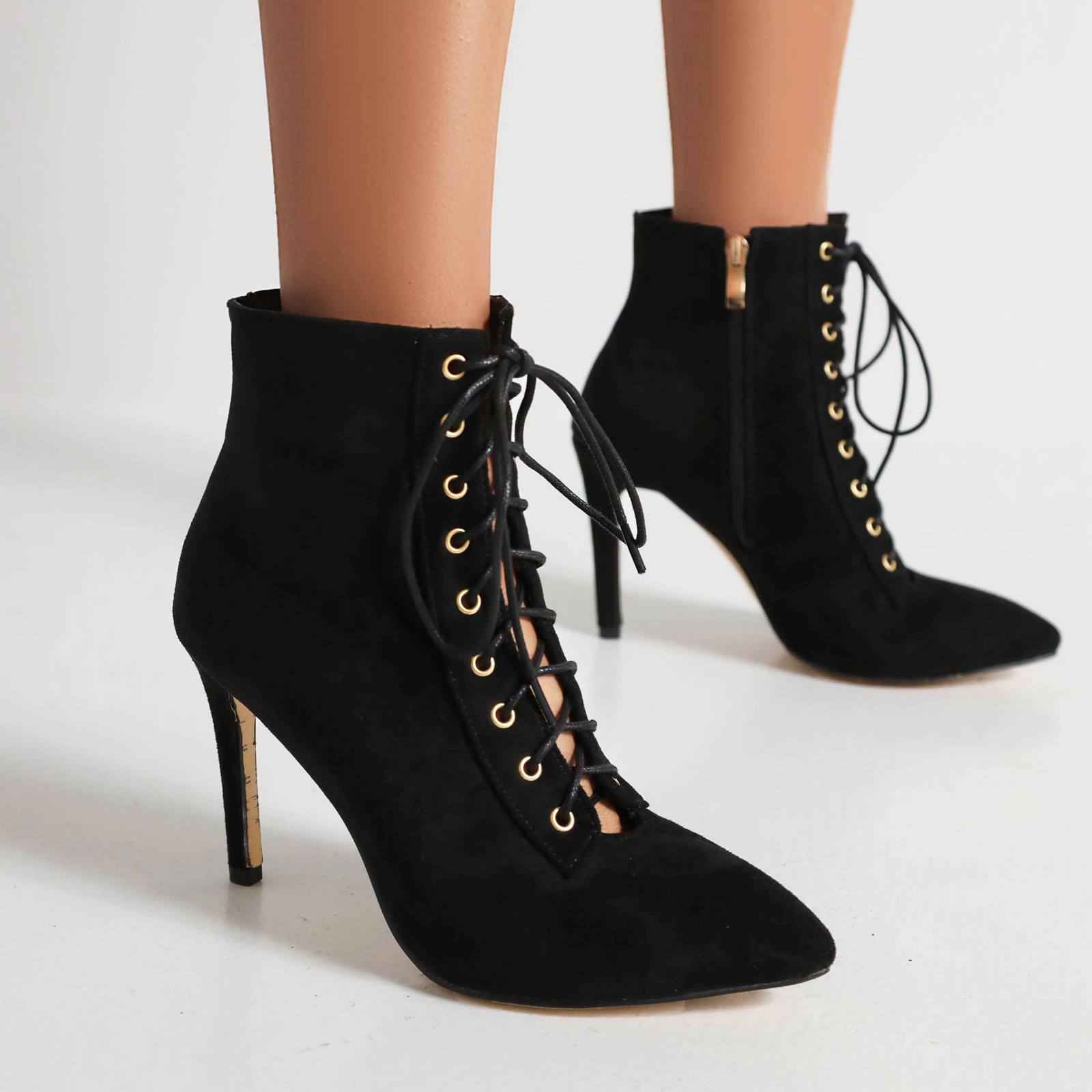 womens-suede-pointed-toe-stiletto-heel-ankle-boots-with-side-zip Women's Suede Pointed Toe Stiletto Heel Ankle Boots with Side Zip